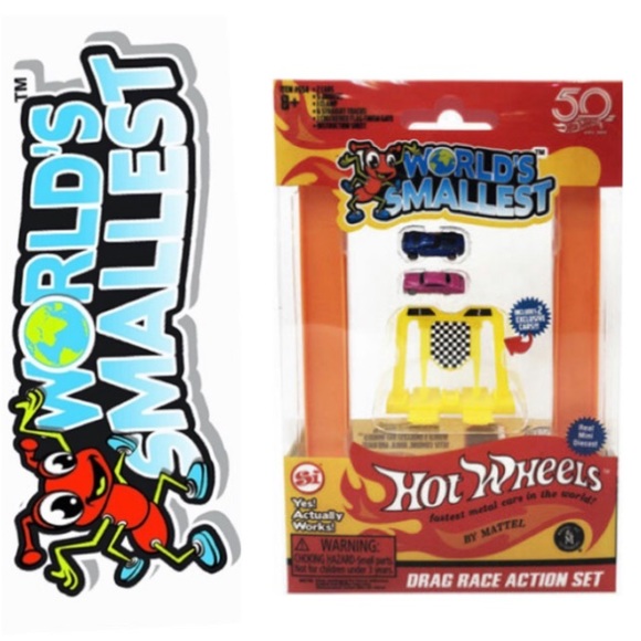 🆕World’s Smallest Hot Wheels Drag Race Action Set - Picture 1 of 7